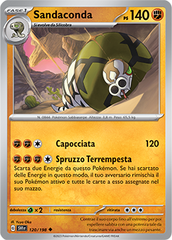 120/198-SVI-Sandaconda 	-	non comune	-	Near-meat	-	scarlatto e violetto	-	ita	-	reverse