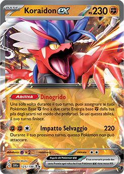 125/198-SVI-Koraidon-ex 	-	doppia rara	-	Near-meat	-	scarlatto e violetto	-	ita	-	special