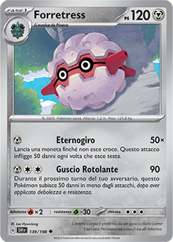 139/198-SVI-Forretress 	-	non comune	-	Near-meat	-	scarlatto e violetto	-	ita	-