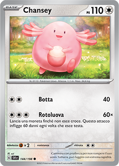 144/198-SVI-Chansey 	-	comune	-	Near-meat	-	scarlatto e violetto	-	ita	-