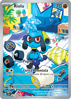 Riolu 	-	ill.rara	-	Near-meat	-	scarlatto e violetto	-	ita	-	special
