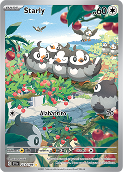 Starly 	-	ill.rara	-	Near-meat	-	scarlatto e violetto	-	ita	-	special