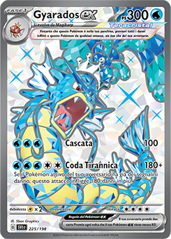 Gyarados-ex 		ultrarara	-	Near-meat	-	scarlatto e violetto	-	ita	-	full art