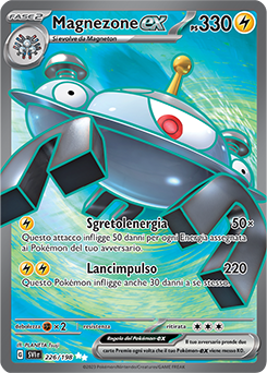 Magnezone-ex 		ultrarara	-	Near-meat	-	scarlatto e violetto-	ita	-	full art