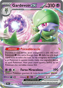 086/198-SVI-Gardevoir-ex 	-	doppia rara	-	Near-meat	-	scarlatto e violetto	-	ita	-	special