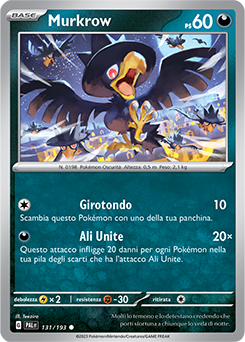 131/193-PAL-Murkrow 	-	comune	-	Near-meat	-	evoluzione a paldea	-	ita	-