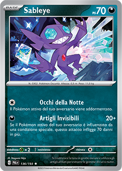 136/193-PAL-Sableye 	-	rara h	-	Near-meat	-	evoluzione a paldea	-	ita	-	holo
