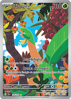 Tropius   	-	rara illustrazione	-	Near-meat	-	evoluzione di paldea	-	ita	-	special