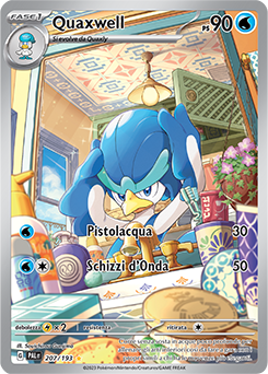 Quaxwell	-	rara illustrazione	-	Near-meat	-	evoluzione di paldea	-	ita	-	special