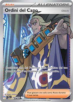 Ordini del Capo 		ultra rara		Near-meat	-	evoluzione di paldea	-	ita	-	full art