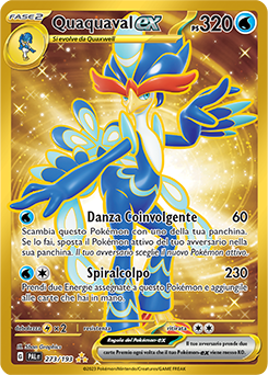 Quaquaval EX 	-	iper rara	-	Near-meat	-	evoluzione di paldea	-	ita	-	gold