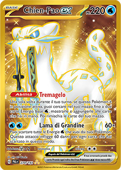 Chien-Pao ex 	-	iper rara	-	Near-meat	-	evoluzione di paldea	-	ita	-	gold