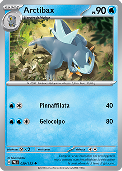 59/193-PAL-Arctibax 	-	non comune	-	Near-meat	-	evoluzione di paldea	-	ita	-