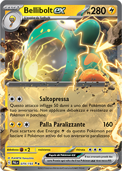 79/193-PAL-Bellibolt ex 	-	doppia rara	-	Near-meat	-	evoluzione di paldea	-	ita	-	special