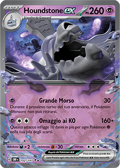 102/197-OBF-Houndstone-ex 	-	doppia rara	-	Near-meat	-	ossidiana infuocata	-	ita	-	special