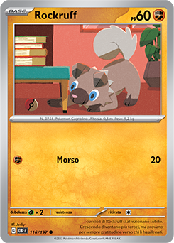 116/197-OBF-Rockruff 	-	comune	-	Near-meat	-	ossidiana infuocata	-	ita	-	reverse