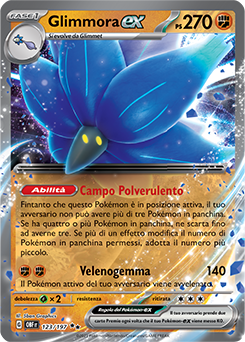 123/197-OBF-Glimmora-ex 	-	doppia rara	-	Near-meat	-	ossidiana infuocata	-	ita	-	special