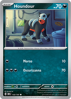 132/197-OBF-Houndour 	-	comune	-	Near-meat	-	ossidiana infuocata	-	ita	-