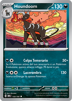 133/197-OBF-Houndoom 	-	non comune	-	Near-meat	-	ossidiana infuocata	-	ita	-