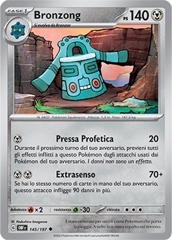 145/197-OBF-Bronzong 	-	non comune	-	Near-meat	-	ossidiana infuocata	-	ita	-	reverse