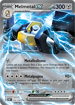 153/197-OBF-Melmetal-ex 	-	doppia rara	-	Near-meat	-	ossidiana infuocata	-	ita	-	special