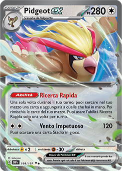 164/197-OBF-Pidgeot-ex 	-	doppia rara	-	Near-meat	-	ossidiana infuocata	-	ita	-	special