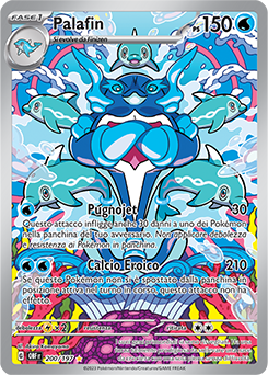 200/197-OBF-Palafin 	-	rara illustrazione	-	Near-meat	-	ossidiana infuocata	-	ita	-	special