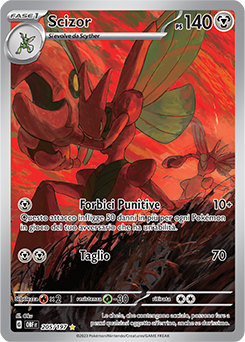 Scizor 	-	rara illustrazione	-	Near-meat	-	ossidiana infuocata	-	ita	-	special