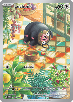 209/197-OBF-Lechonk 	-	rara illustrazione	-	Near-meat	-	ossidiana infuocata	-	ita	-	special