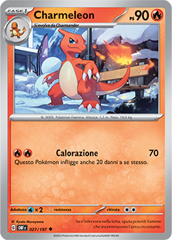 27/197-OBF-Charmeleon 	-	non comune	-	Near-meat	-	ossidiana infuocata	-	ita	-