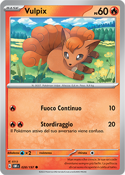 28/197-OBF-Vulpix 	-	comune	-	Near-meat	-	ossidiana infuocata	-	ita	-	reverse