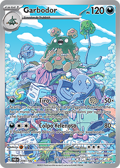 Garbodor 	-	rara illustrazione	-	Near-meat	-	paradosso temporale	-	ita	-	special