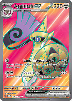 Aegislash-ex 	-	ultra rara	-	Near-meat	-	paradosso temporale	-	ita	-	full art