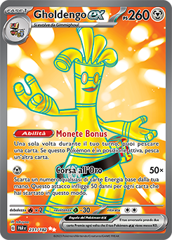 Gholdengo-ex 	-	ultra rara	-	Near-meat	-	paradosso temporale	-	ita	-	full art
