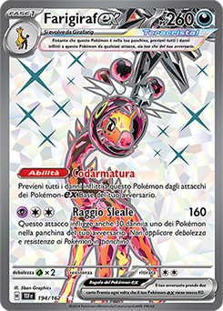 Farigiraf-ex 	-	ultra rara	-	Near-meat	-	cronoforze	-	ita	-	full art