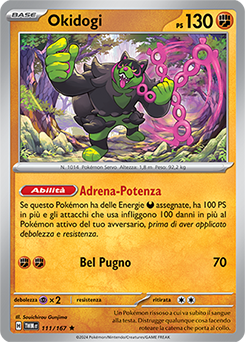 111/167-TWM-Okidogi 	-	rara h	-	Near-mint	-	crepuscolo mascherato	-	ita	-	reverse