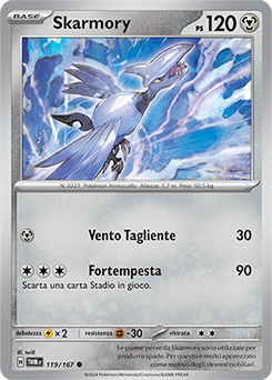 119/167-TWM-Skarmory 	-	comune	-	Near-mint	-	crepuscolo mascherato	-	ita	-