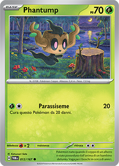 12/167-TWM-Phantump 	-	comune	-	Near-mint	-	crepuscolo mascherato	-	ita	-