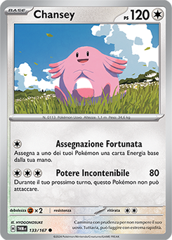 133/167-TWM-Chansey 	-	comune	-	Near-mint	-	crepuscolo mascherato	-	ita	-