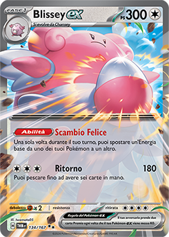 134/167-TWM-Blissey-ex 	-	doppia rara	-	Near-mint	-	crepuscolo mascherato	-	ita	-	special