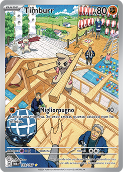 Timburr 	-	rara illustrazione	-	Near-mint	-	crepuscolo mascherato	-	ita	-	special