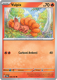 26/167-TWM-Vulpix 	-	comune	-	Near-mint	-	crepuscolo mascherato	-	ita	-	reverse