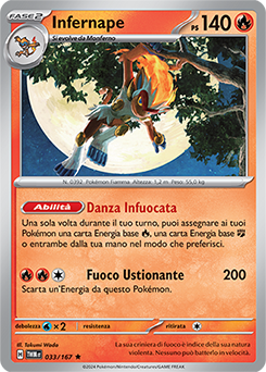 33/167-TWM-Infernape 	-	rara h	-	Near-mint	-	crepuscolo mascherato	-	ita	-	holo