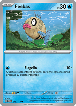 49/167-TWM-Feebas 	-	comune	-	Near-mint	-	crepuscolo mascherato	-	ita	-	reverse