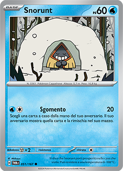 51/167-TWM-Snorunt 	-	comune	-	Near-mint	-	crepuscolo mascherato	-	ita	-