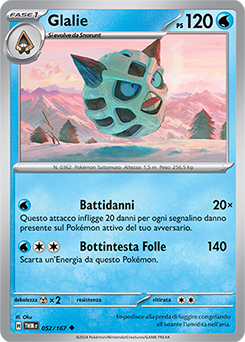52/167-TWM-Glalie 	-	non comune	-	Near-mint	-	crepuscolo mascherato	-	ita	-