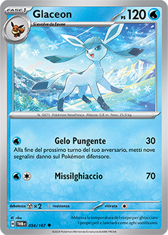 54/167-TWM-Glaceon 	-	non comune	-	Near-mint	-	crepuscolo mascherato	-	ita	-
