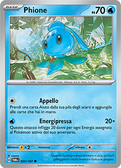 55/167-TWM-Phione 	-	comune	-	Near-mint	-	crepuscolo mascherato	-	ita	-