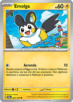 69/167-TWM-Emolga 	-	comune	-	Near-mint	-	crepuscolo mascherato	-	ita	-	reverse