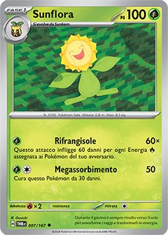 7/167-TWM-Sunflora 	-	non comune	-	Near-mint	-	crepuscolo mascherato	-	ita	-